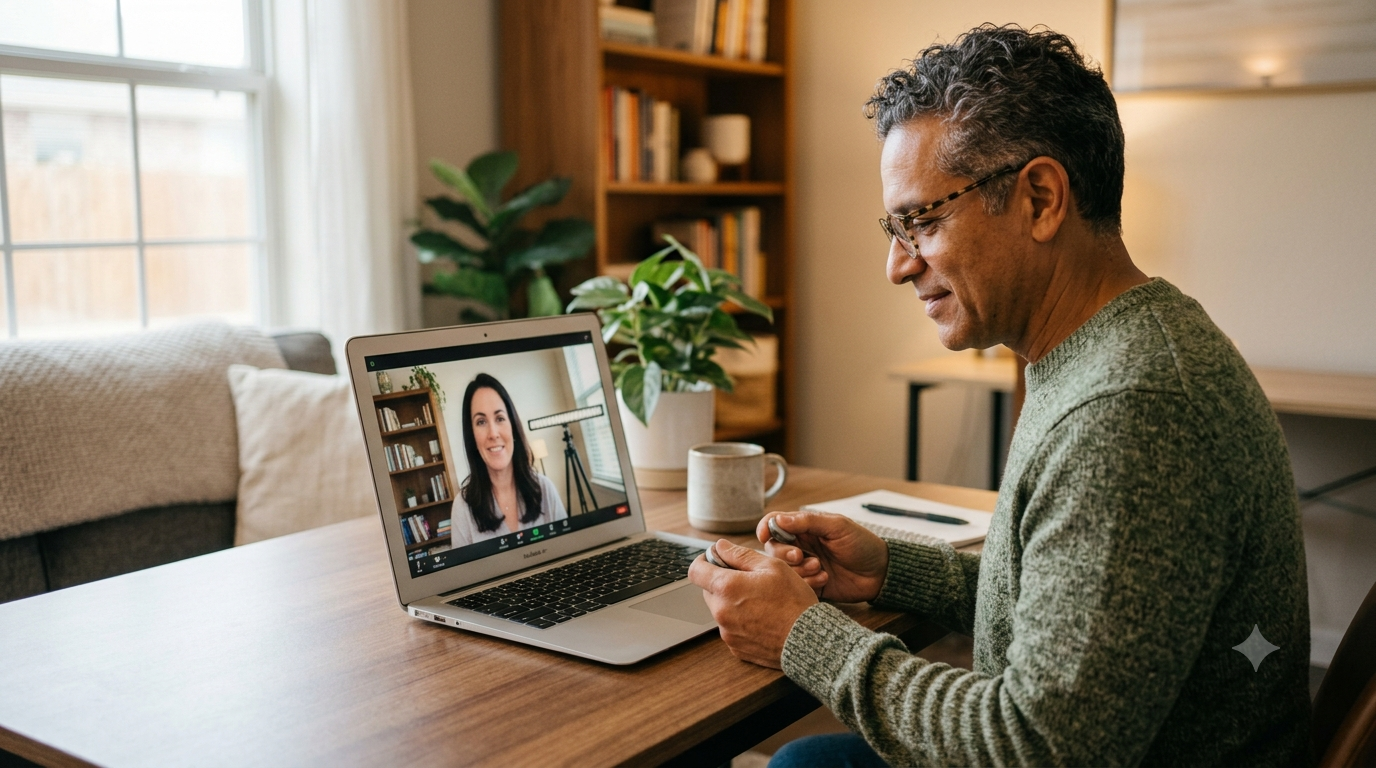 Virtual EMDR therapy Texas online counseling session